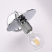 Бра RH Utilitaire Knurled Disk Shade Sconce Silver